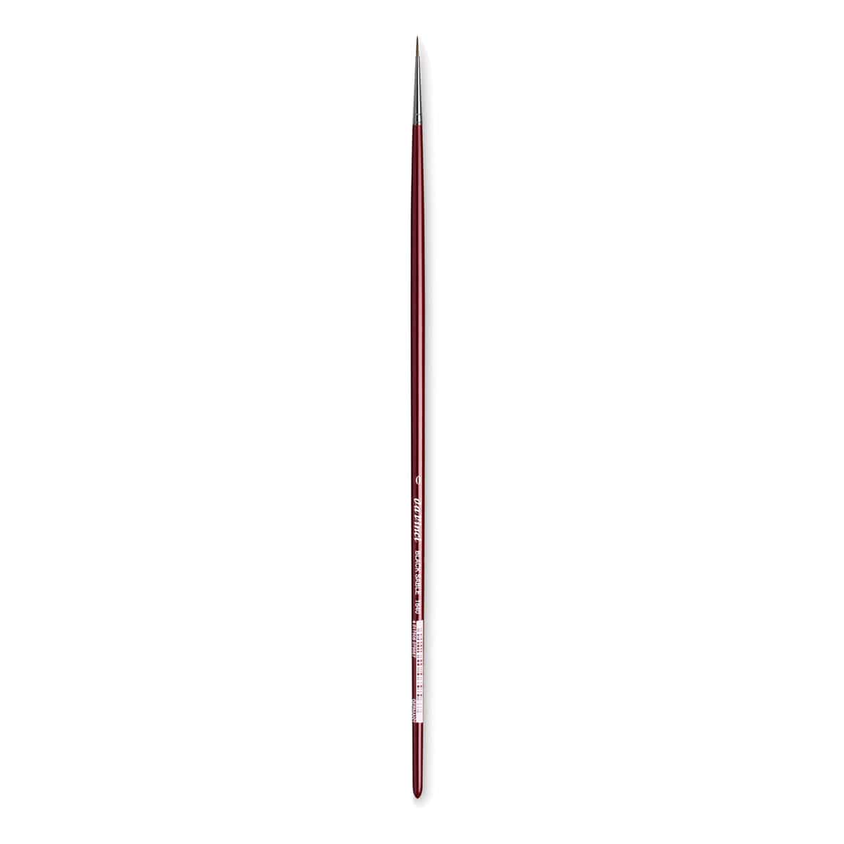 Da Vinci Black Sable Brush - Round, Long Handle, Size 0