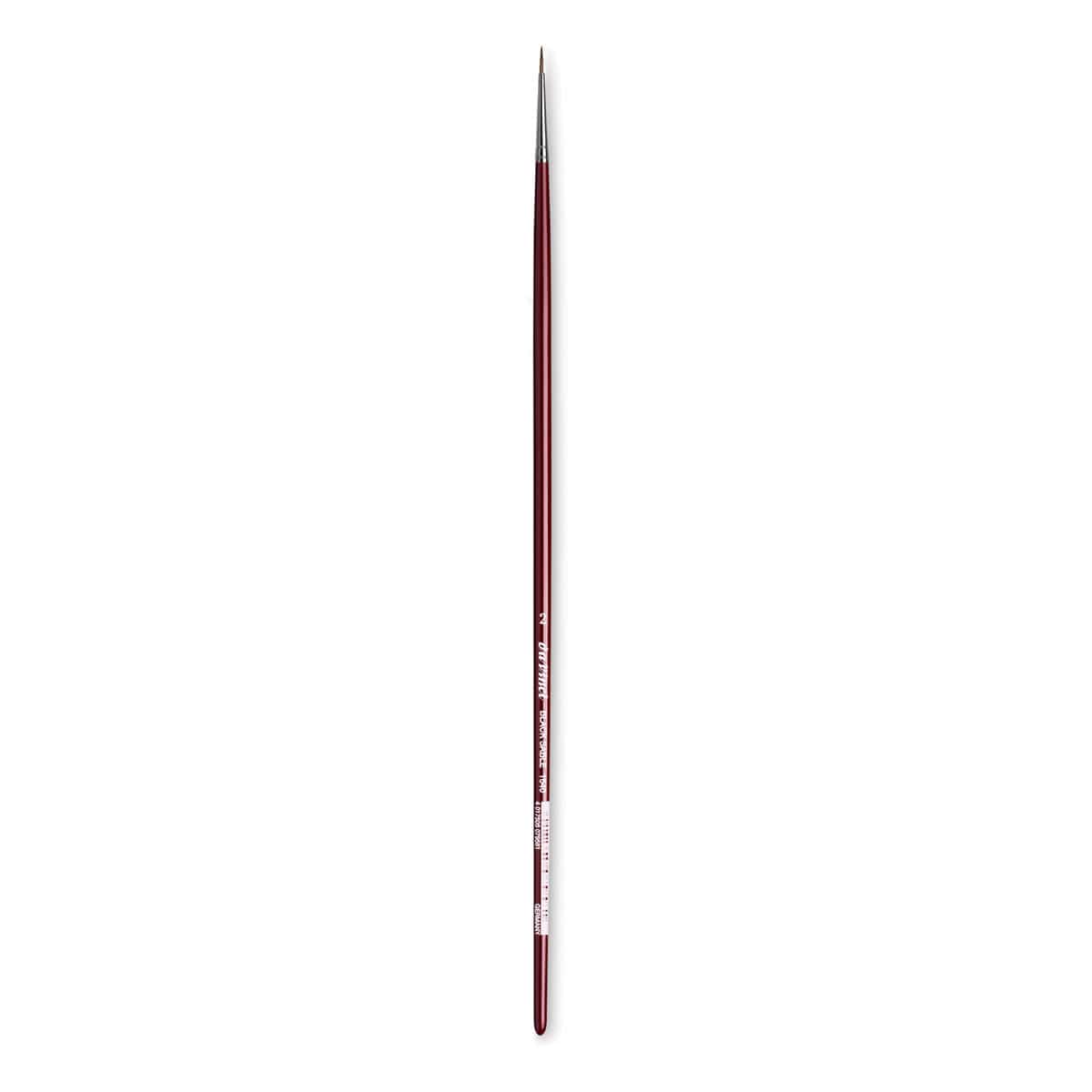 Da Vinci Black Sable Brush - Round, Long Handle, Size 2