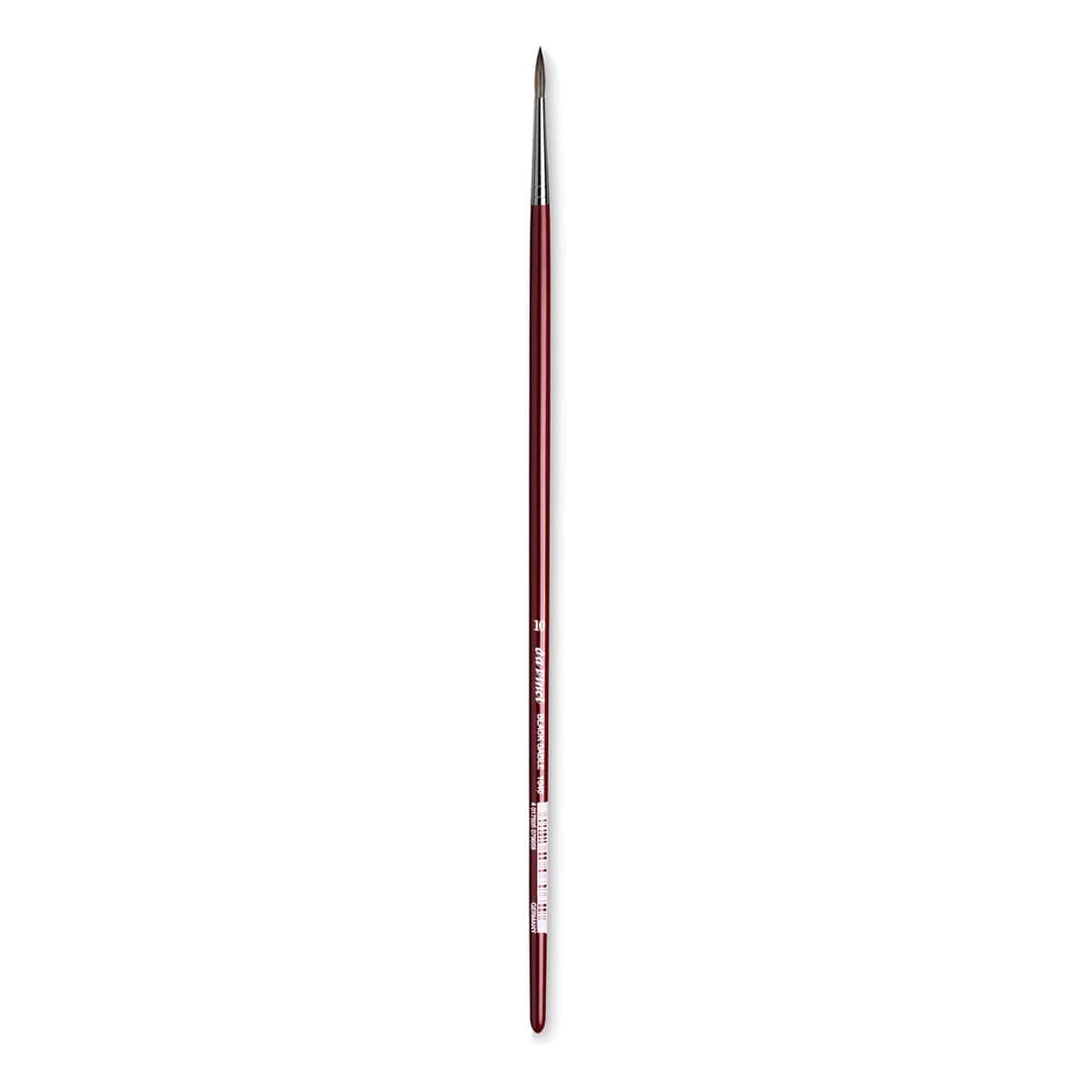 Da Vinci Black Sable Brush - Round, Long Handle, Size 10