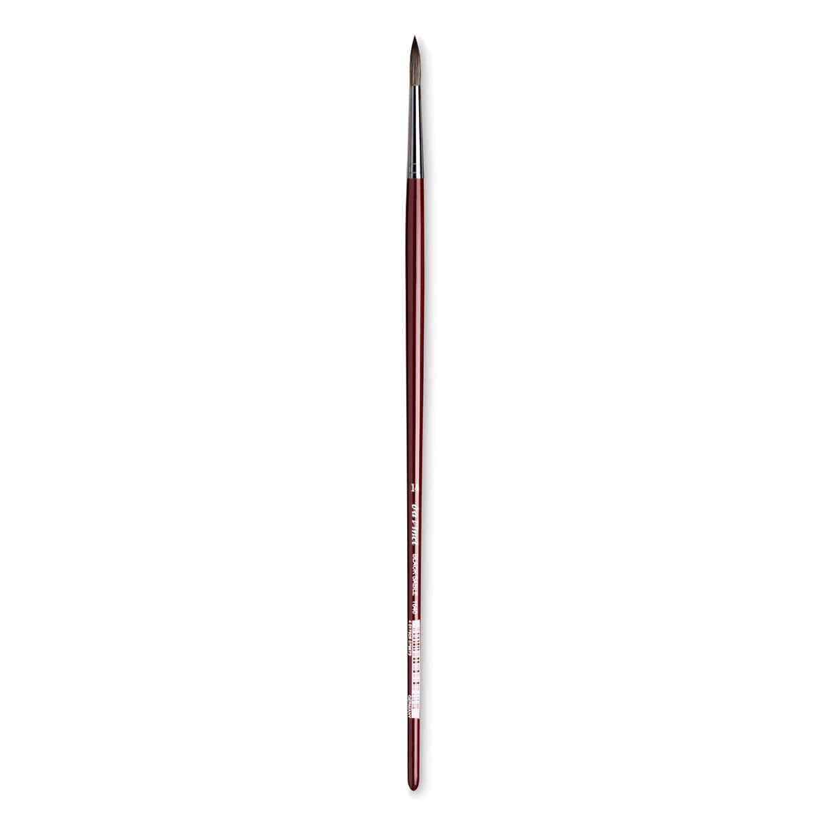 Da Vinci Black Sable Brush - Round, Long Handle, Size 14