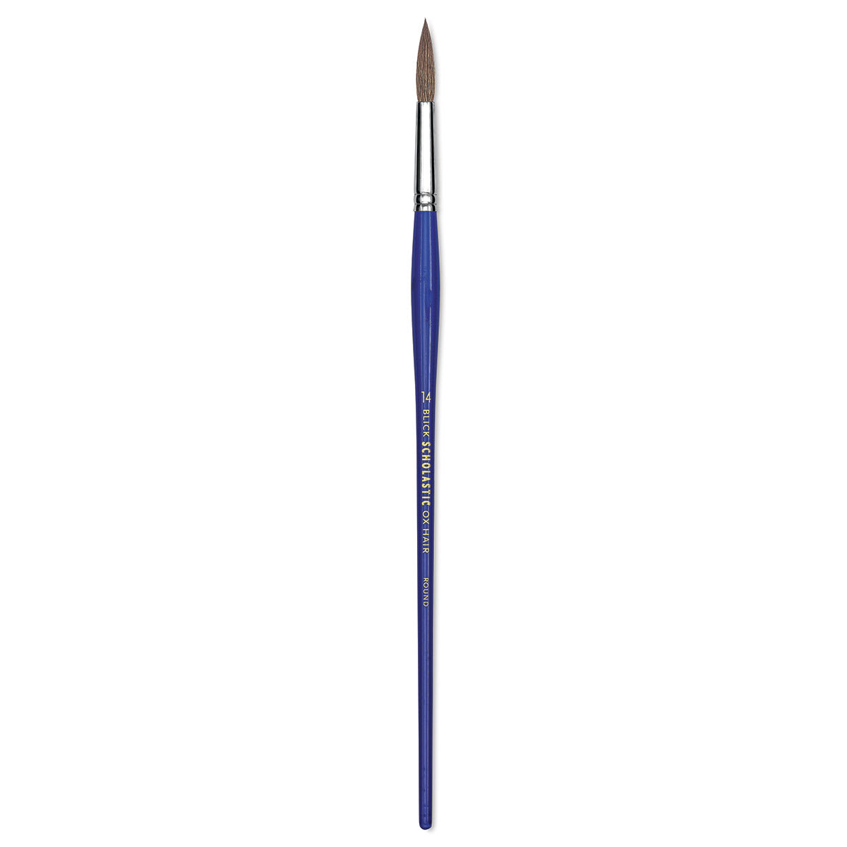 Blick Scholastic Ox Hair Brush - Round, Long Handle, Size 14