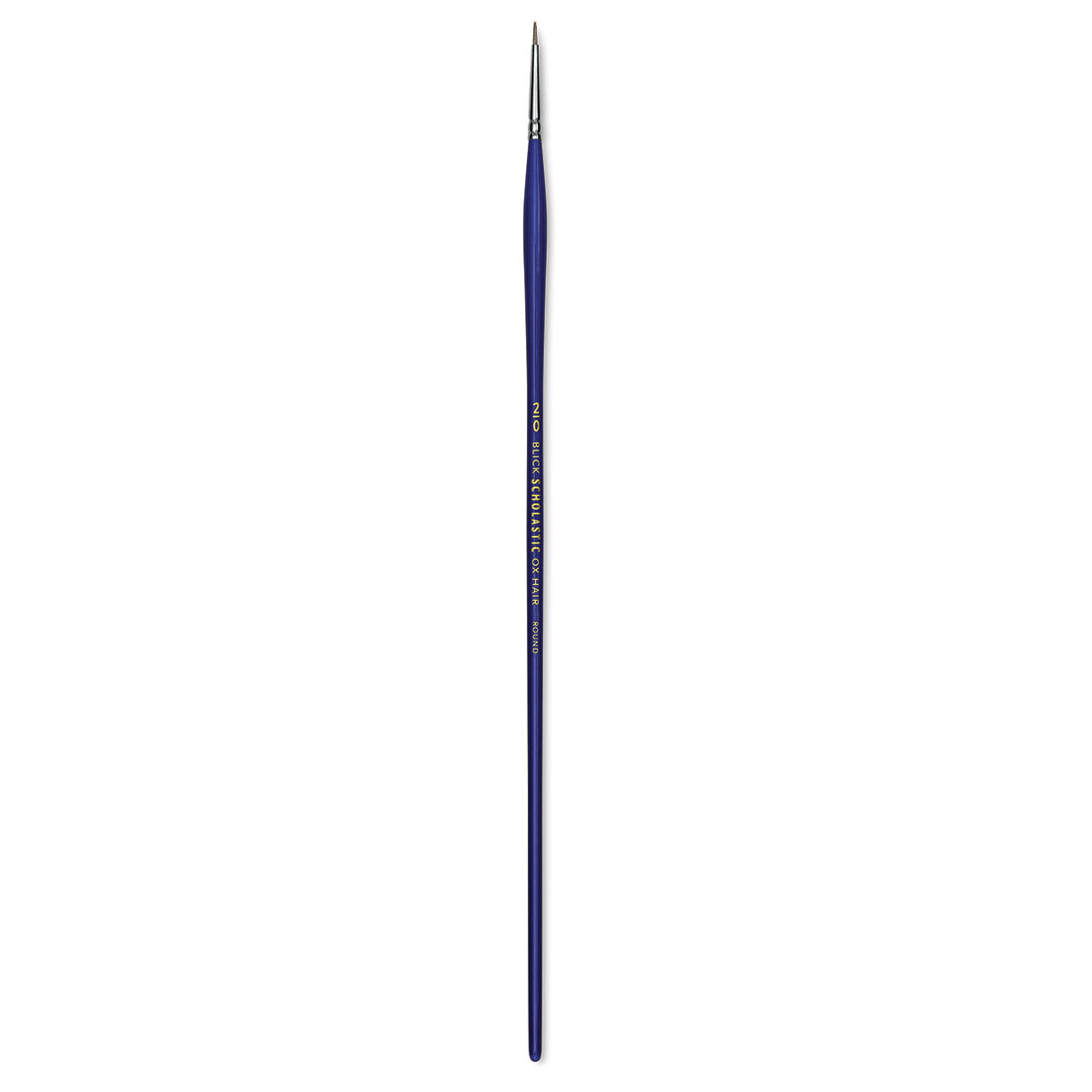 Blick Scholastic Ox Hair Brush - Round, Long Handle, Size 2/0