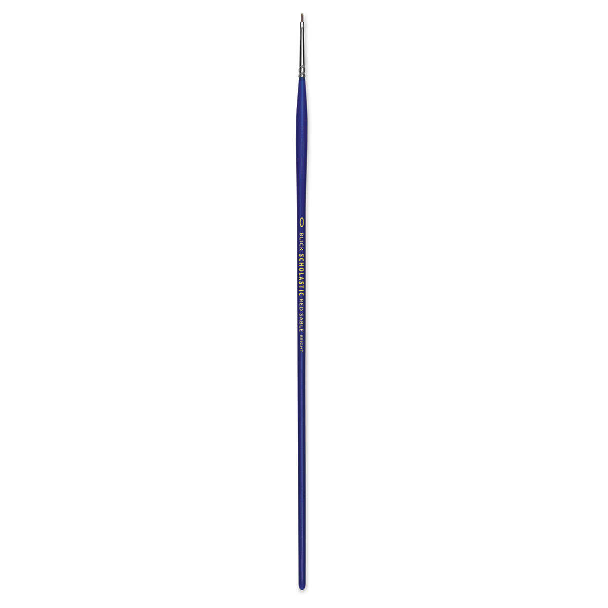 Blick Scholastic Red Sable Brush - Bright, Long Handle, Size 0