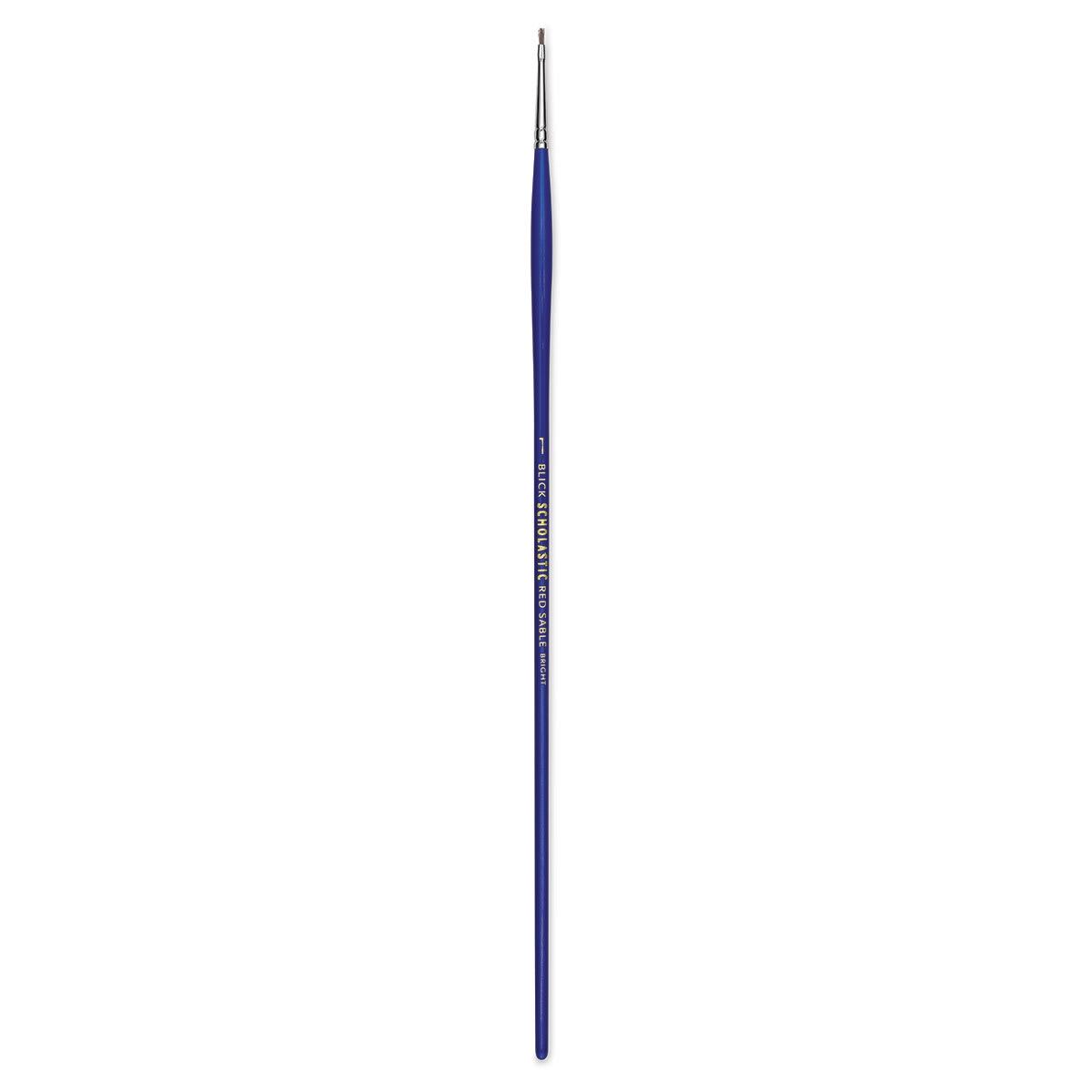 Blick Scholastic Red Sable Brush - Bright, Long Handle, Size 1