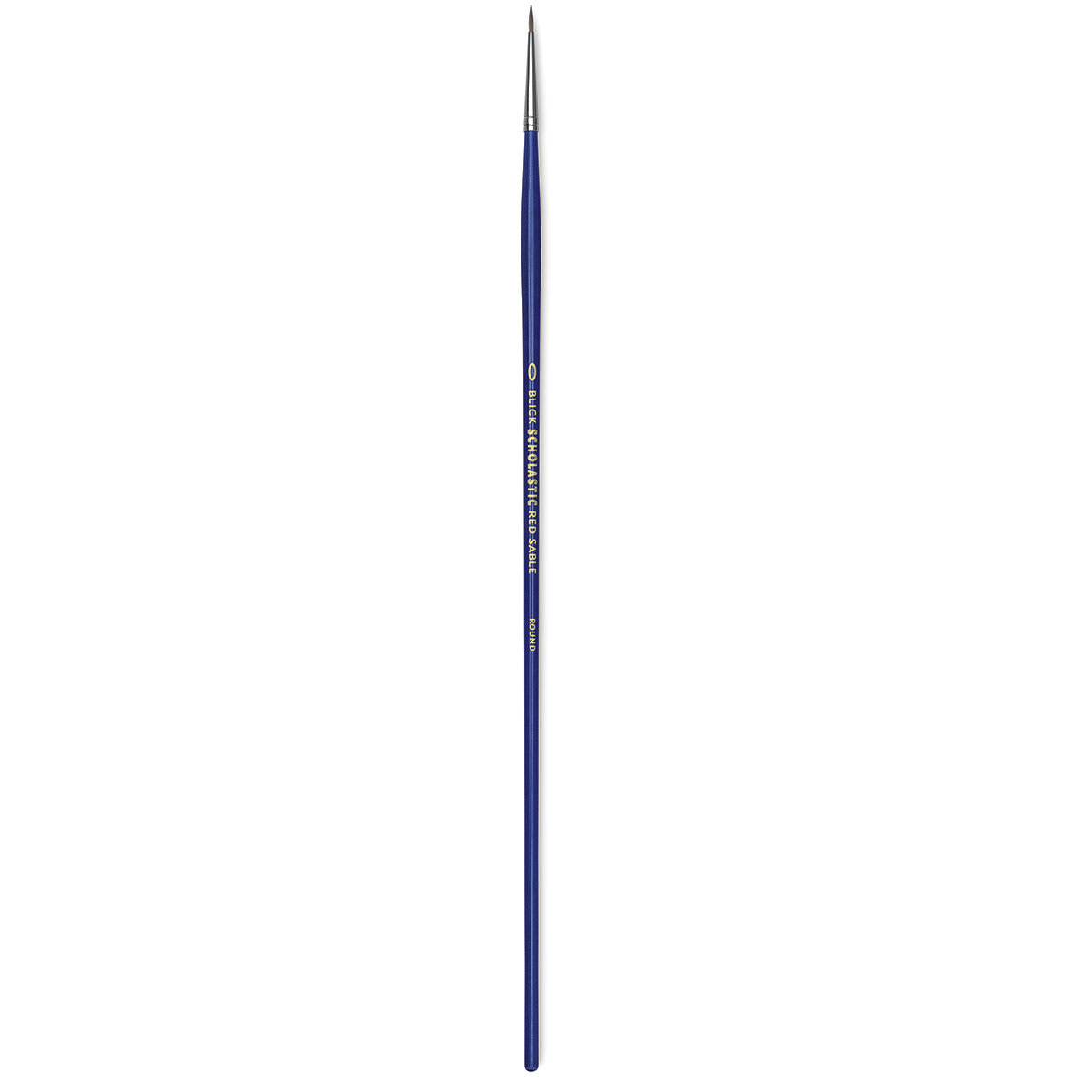 Blick Scholastic Red Sable Brush - Round, Long Handle, Size 0