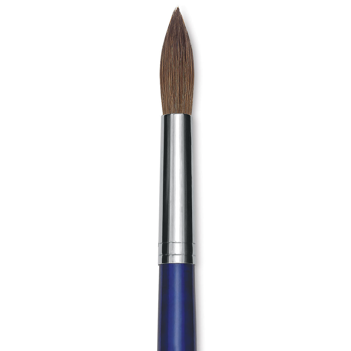 Blick Scholastic Red Sable Brush - Round, Long Handle, Size 14 close up