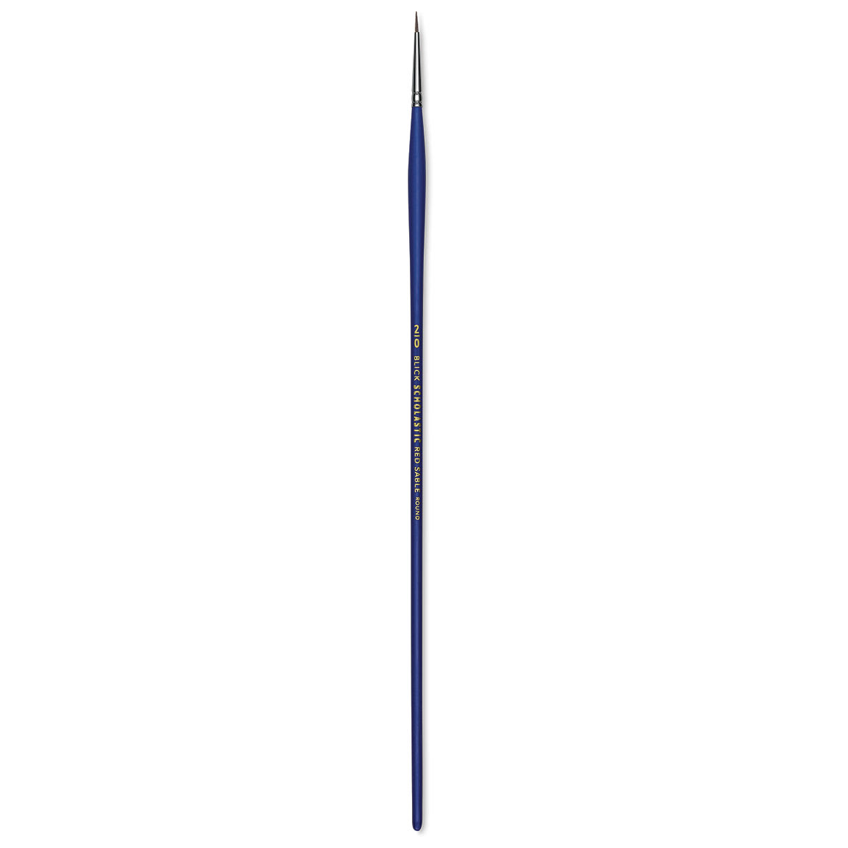 Blick Scholastic Red Sable Brush - Round, Long Handle, Size 2/0