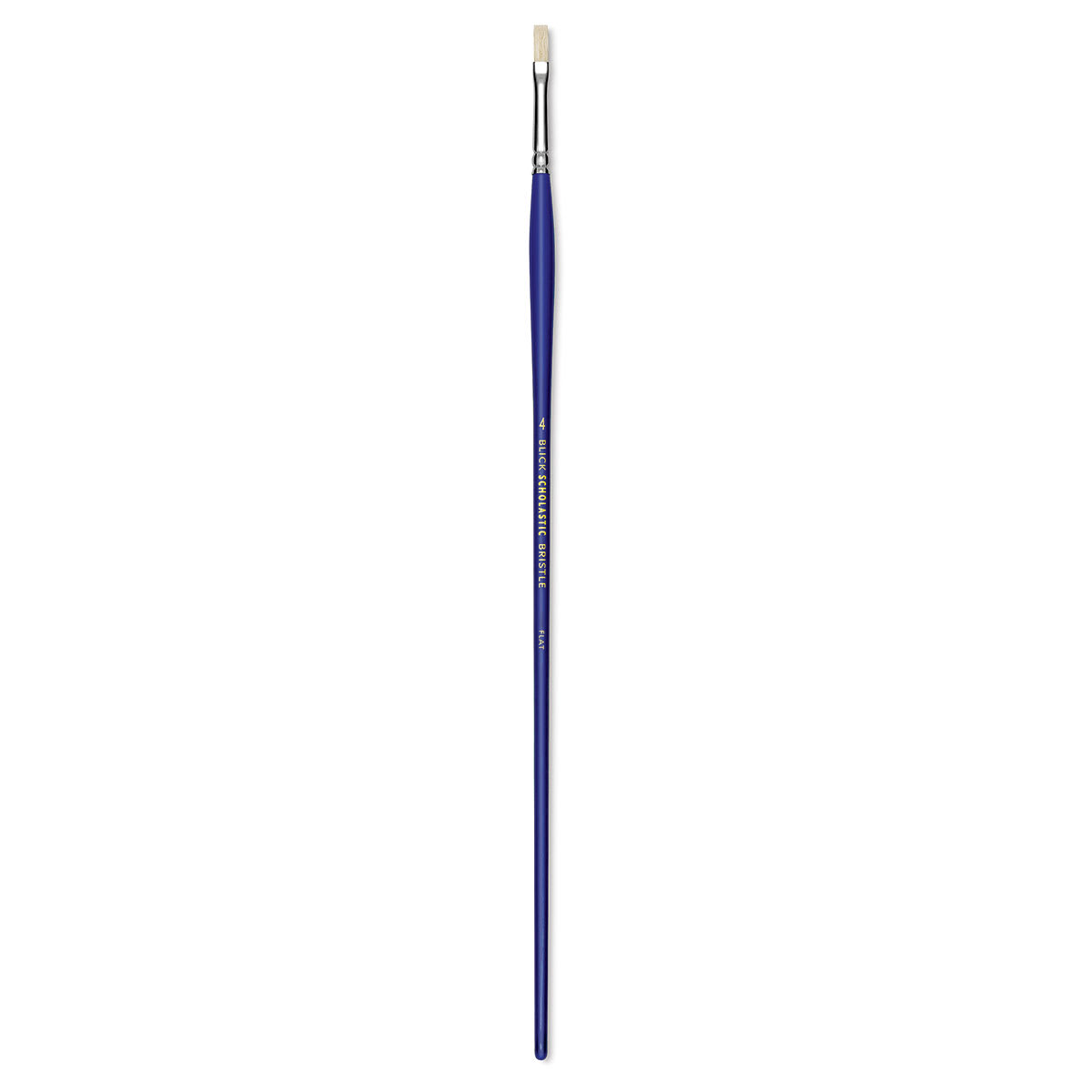 Blick Scholastic White Bristle Brush - Flat, Size 4