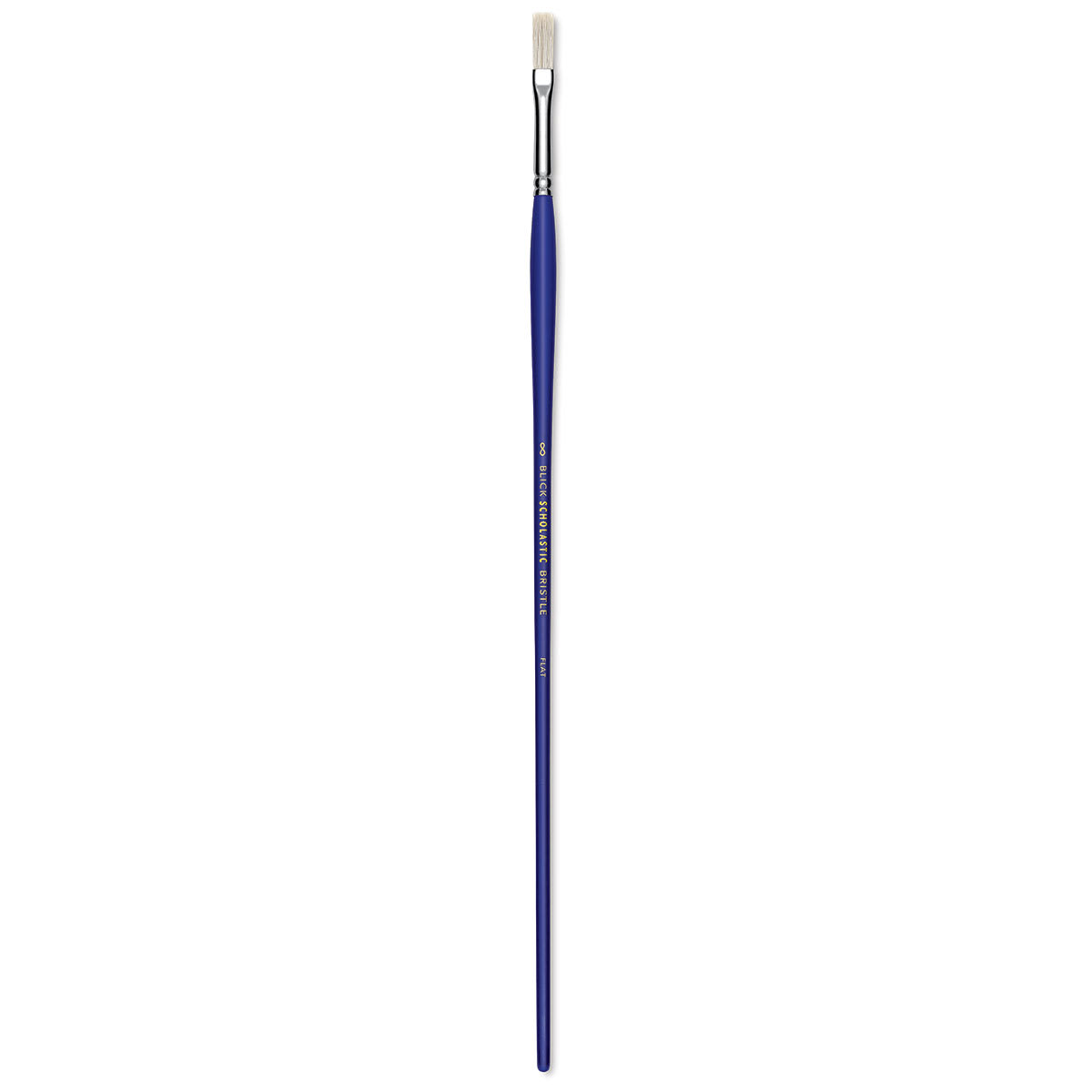 Blick Scholastic White Bristle Brush - Flat, Size 8