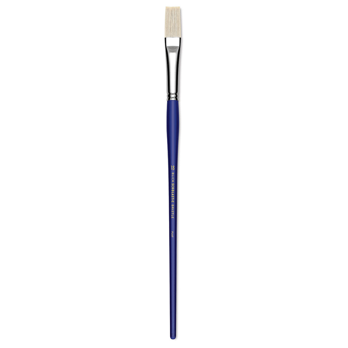 Blick Scholastic White Bristle Brush - Flat, Size 18
