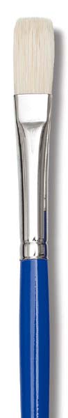 Scholastic White Bristle Brushes - Flat Brush