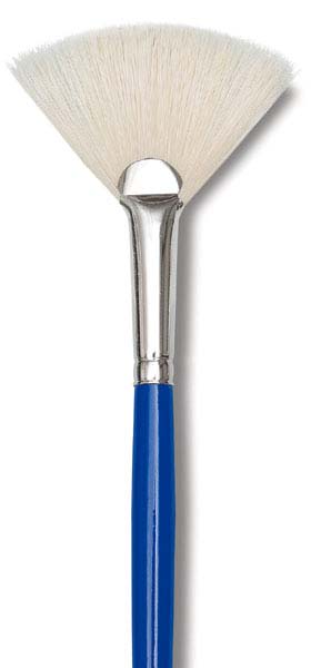 Scholastic White Bristle Brushes - Fan Brush