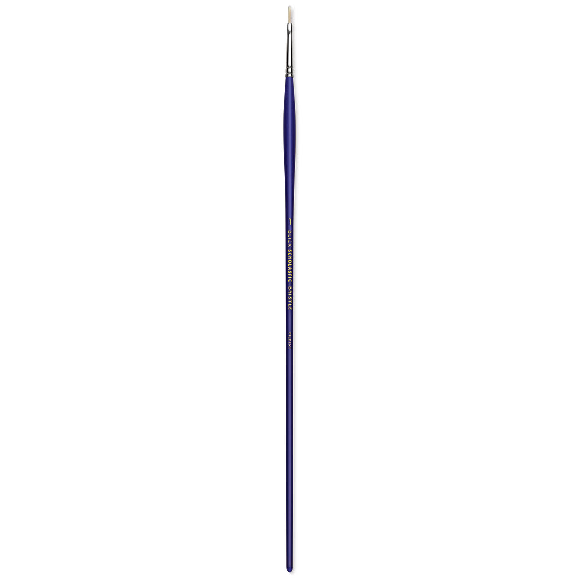 Blick Scholastic White Bristle Brush - Filbert, Size 1