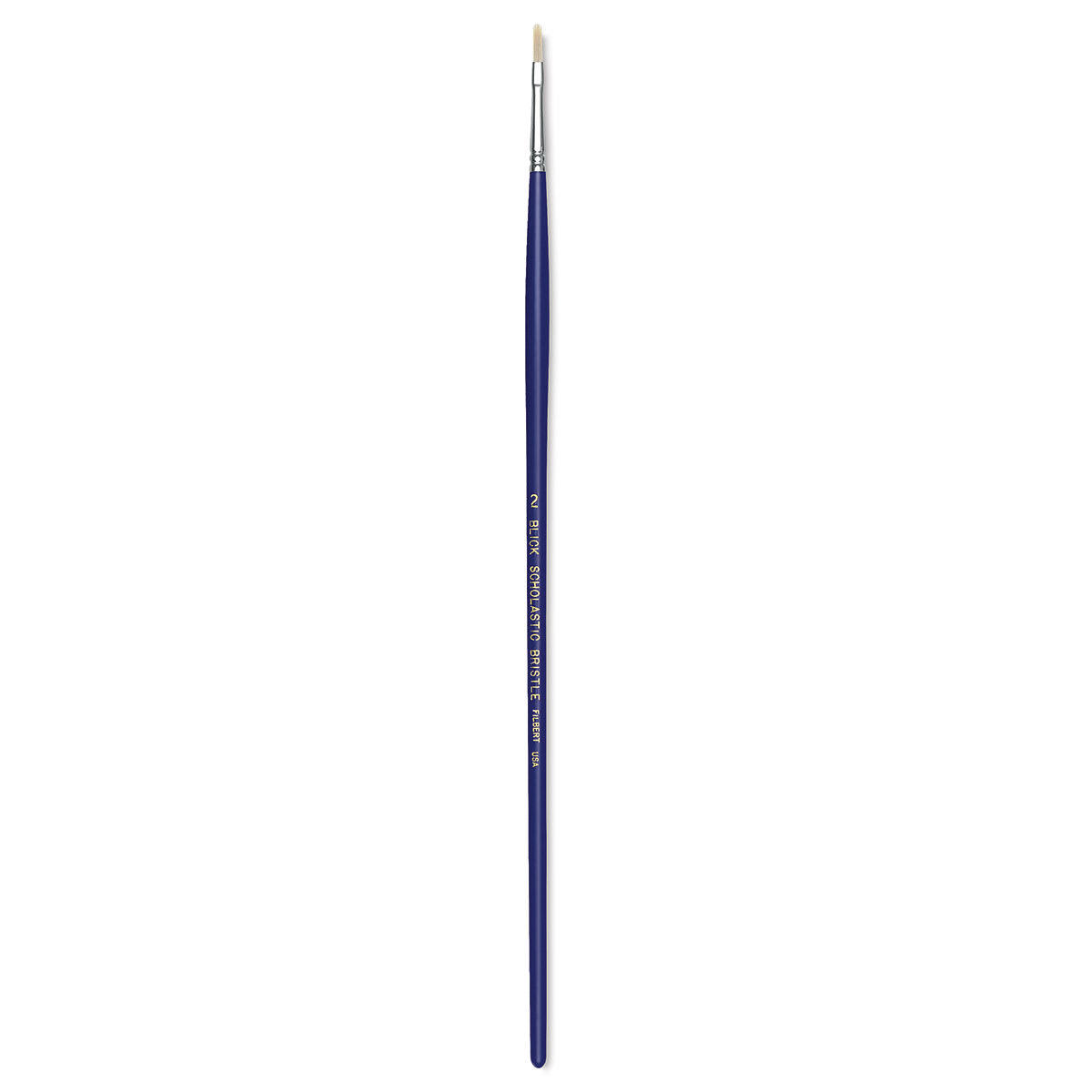 Blick Scholastic White Bristle Brush - Filbert, Size 2