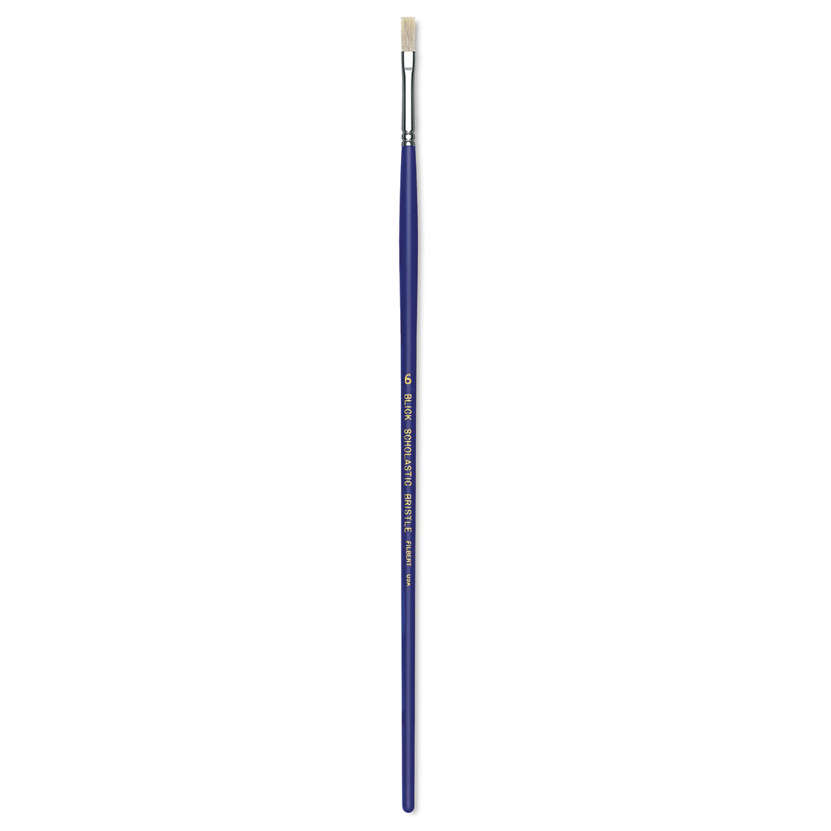 Blick Scholastic White Bristle Brush - Filbert, Size 6