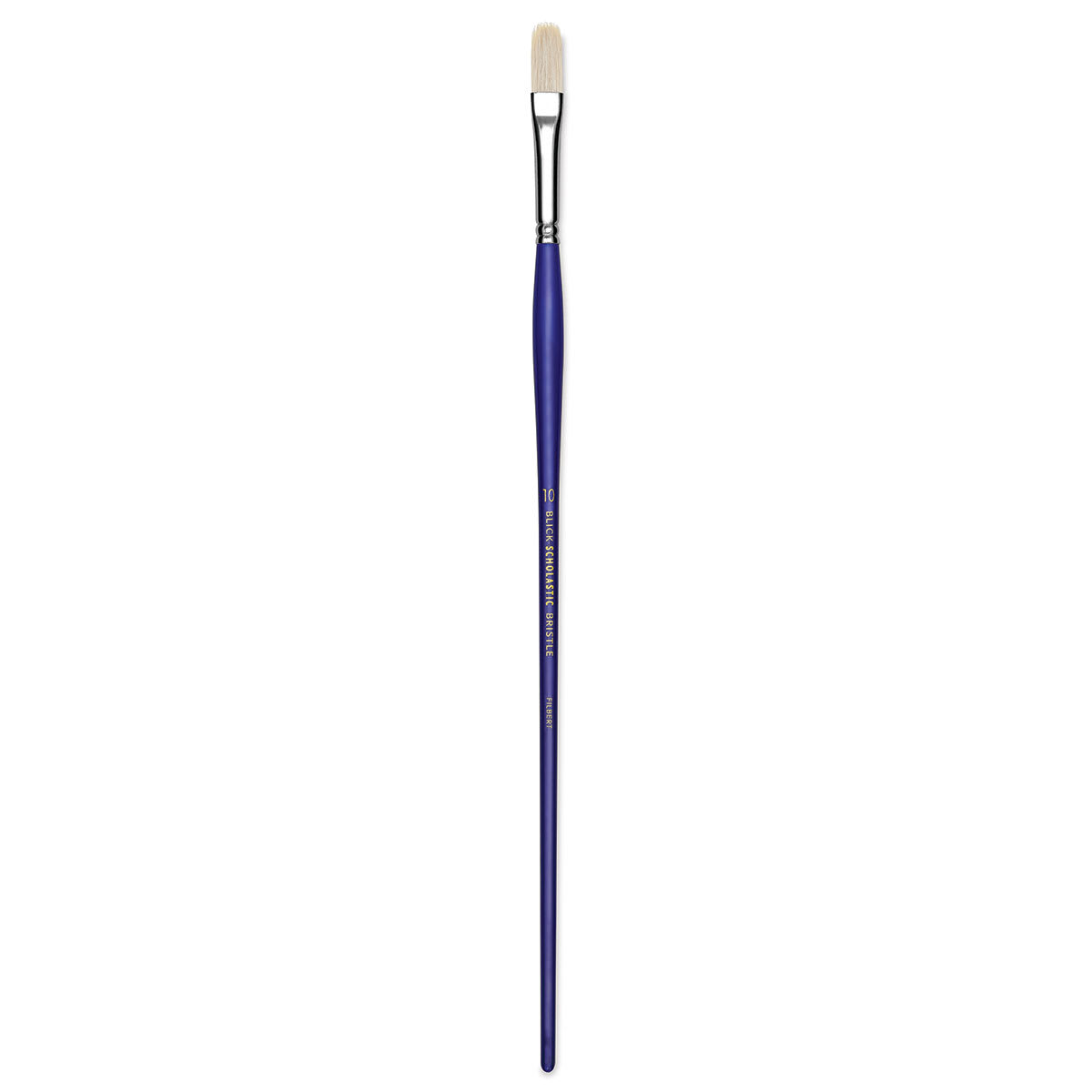 Blick Scholastic White Bristle Brush - Filbert, Size 10