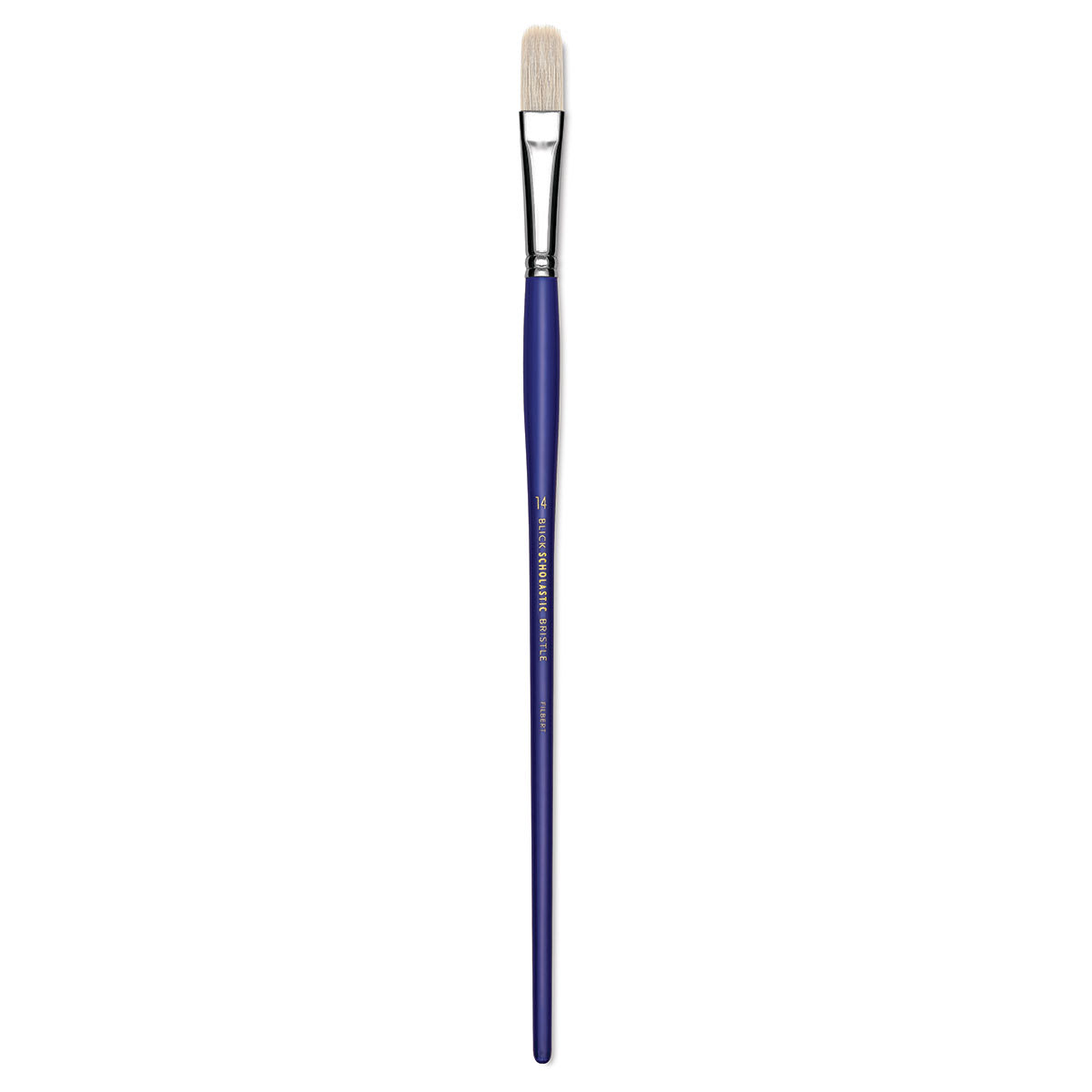 Blick Scholastic White Bristle Brush - Filbert, Size 14