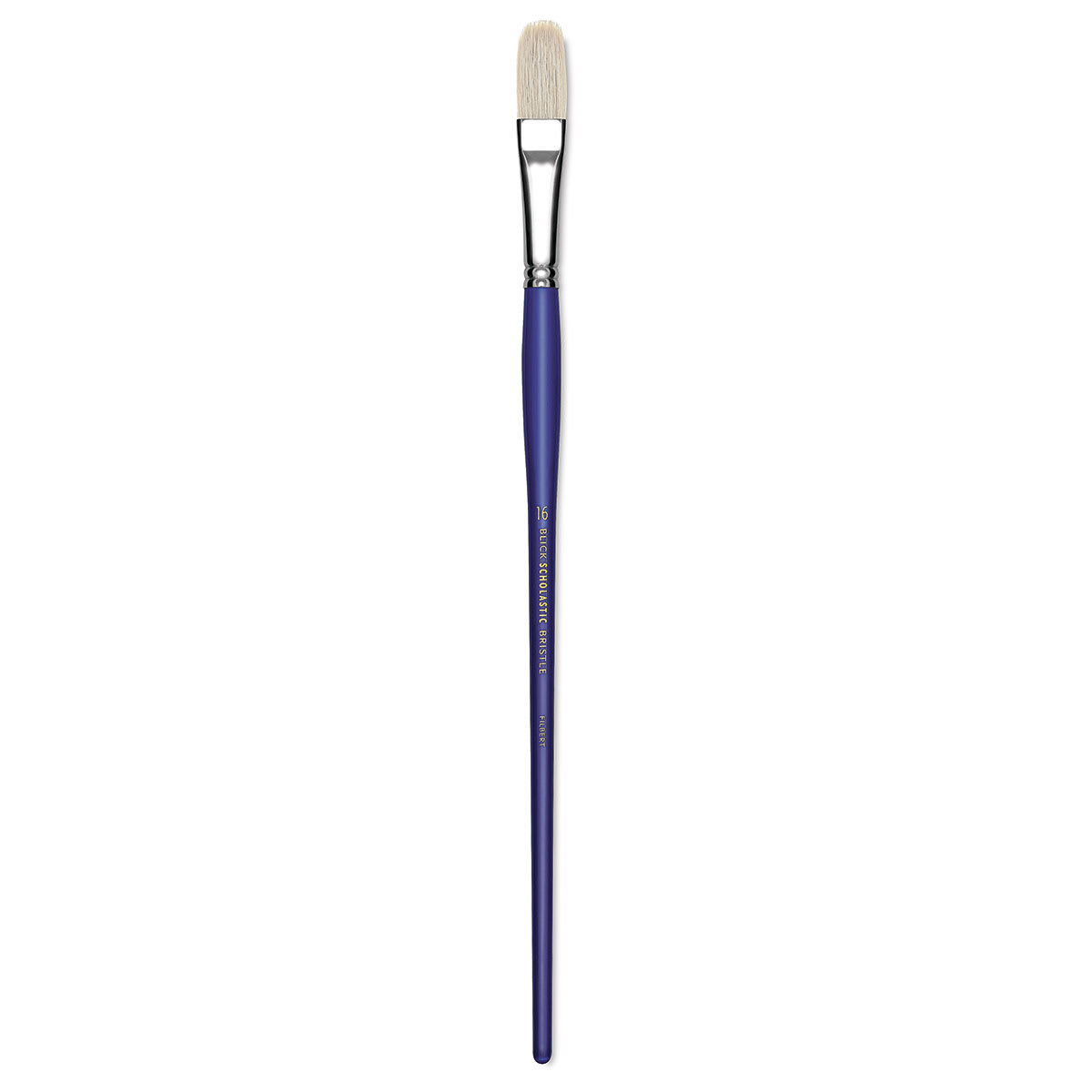Blick Scholastic White Bristle Brush - Filbert, Size 16
