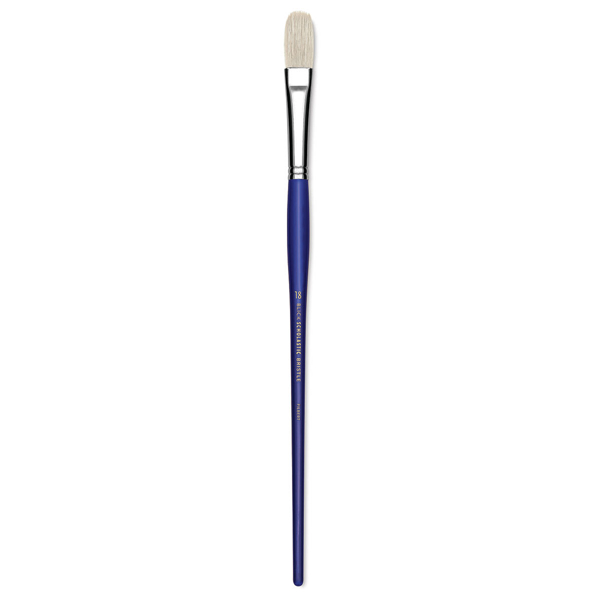 Blick Scholastic White Bristle Brush - Filbert, Size 18
