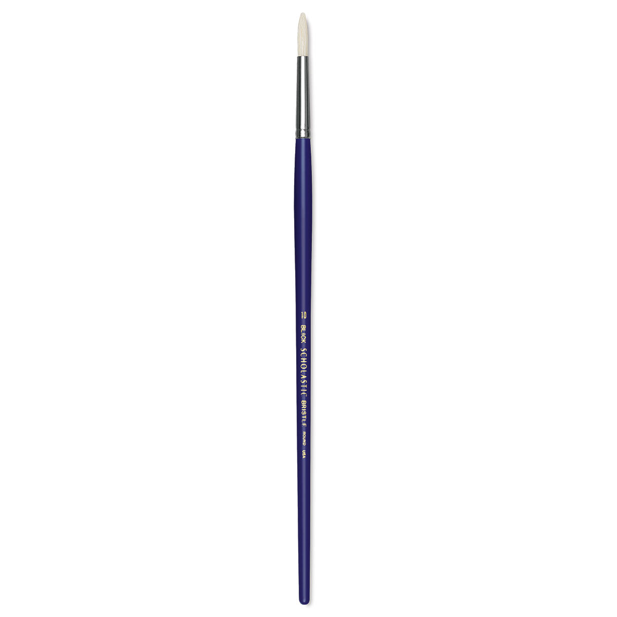 Blick Scholastic White Bristle Brush - Round, Size 10