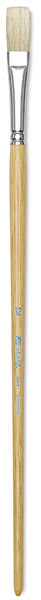 Raphaël D'Artigny Interlocked White Bristle Brush - Flat brush shown upright