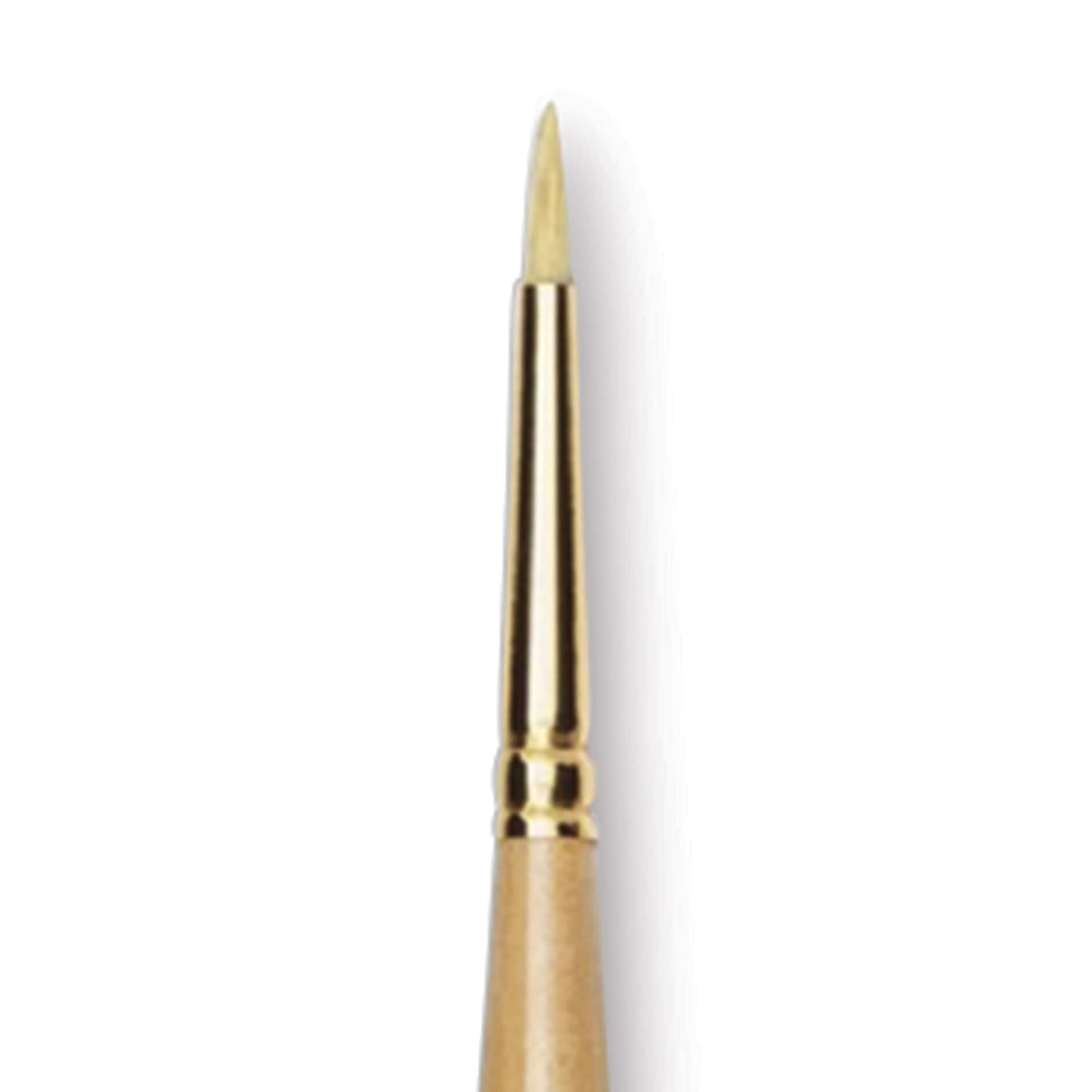 Raphaël D'Artigny Interlocked White Bristle Brush - Round, Long Handle, Size 2