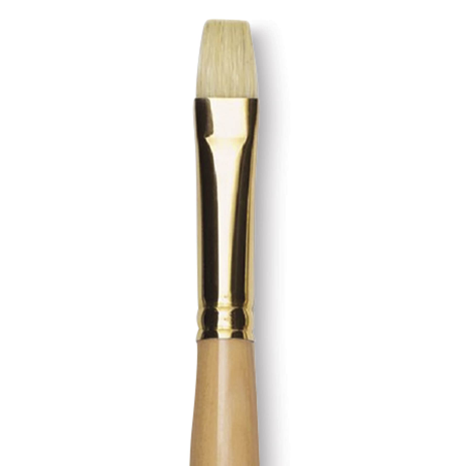 Raphaël D'Artigny Interlocked White Bristle Brush - Bright, Long Handle, Size 10