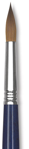 Escoda Optimo Kolinsky Sable Oil Brushes - Closeup of Round Brush