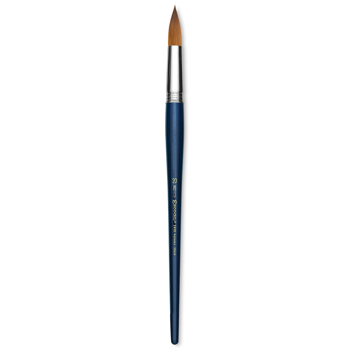 Escoda Optimo Kolinsky Sable Brush - Pointed Round, Long Handle, Size 20