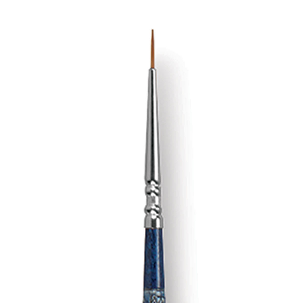 Escoda Optimo Kolinsky Sable Brush - Pointed Round, Long Handle, 2/0 close up