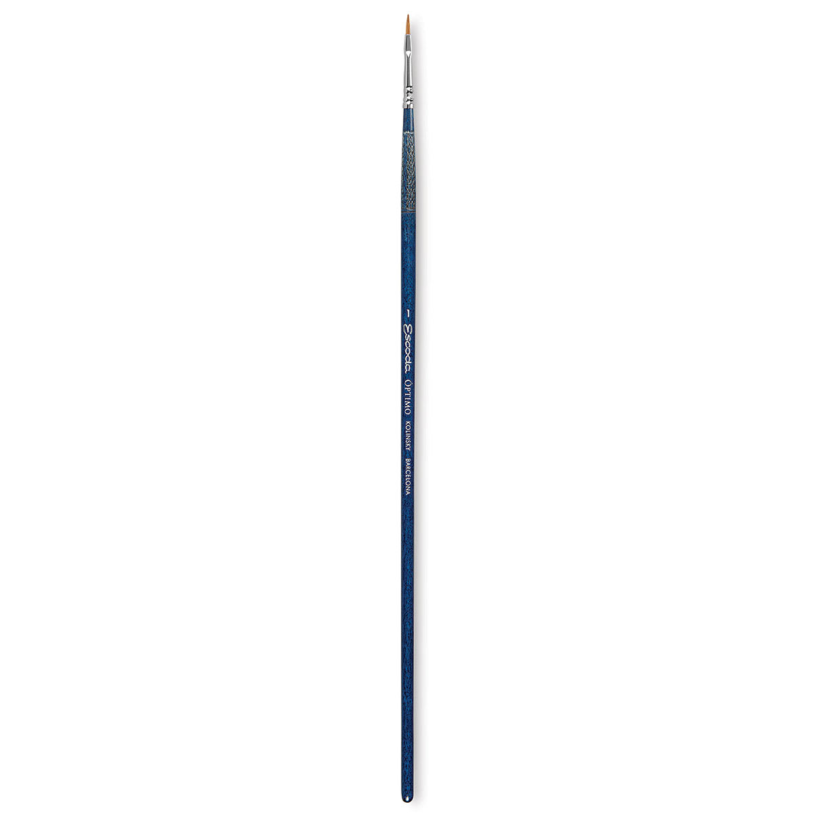 Escoda Optimo Kolinsky Sable Brush - Filbert, Long Handle, Size 1
