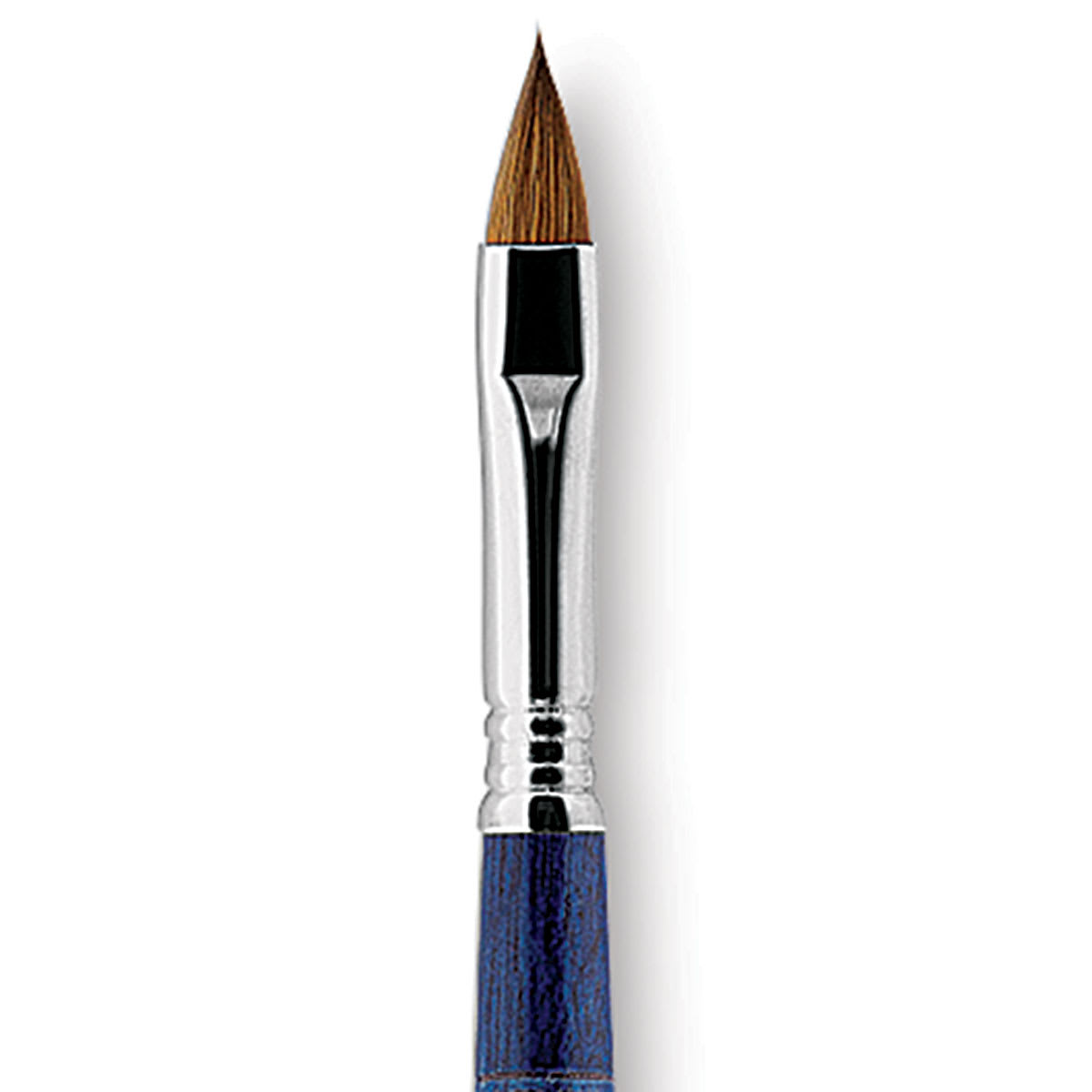 Escoda Optimo Kolinsky Sable Brush - Filbert, Long Handle, Size 10 close up