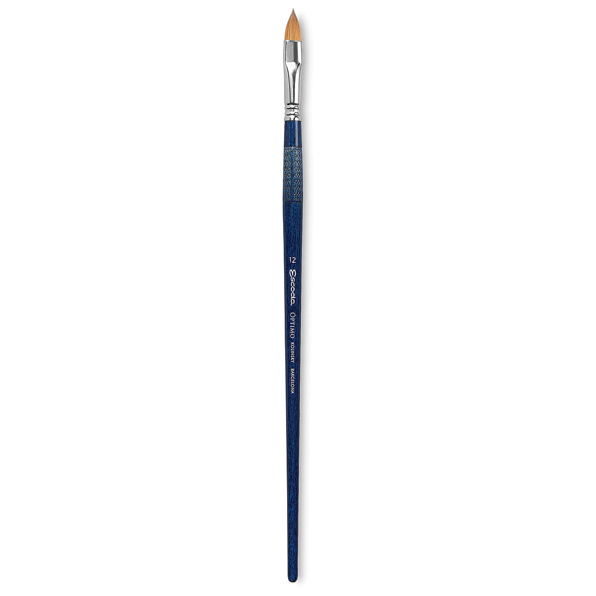 Escoda Optimo Kolinsky Sable Brush - Filbert, Long Handle, Size 12