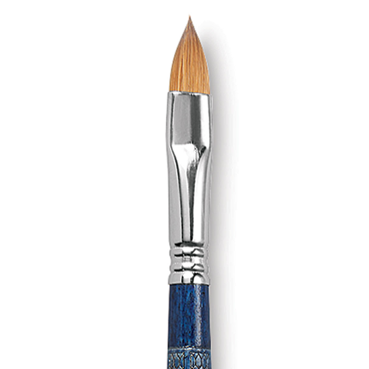 Escoda Optimo Kolinsky Sable Brush - Filbert, Long Handle, Size 12 close up