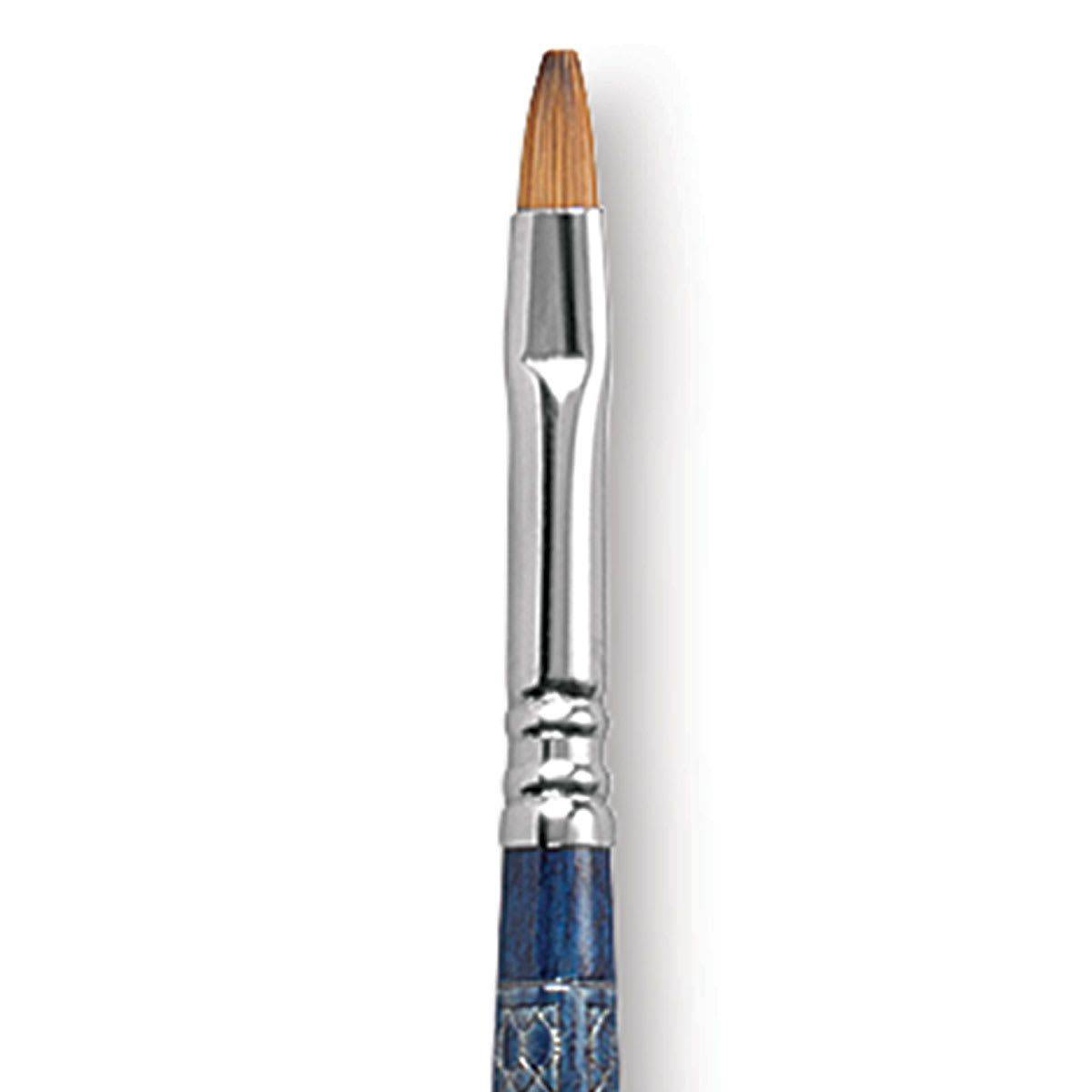 Escoda Optimo Kolinsky Sable Brush - Bright, Long Handle, Size 6 close up