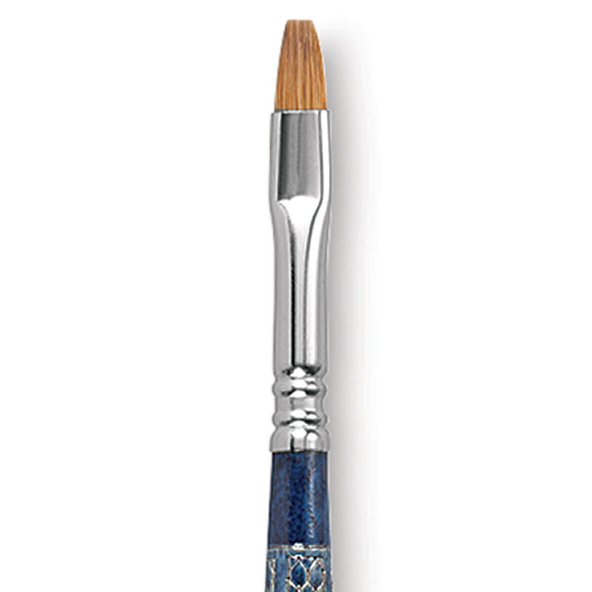 Escoda Optimo Kolinsky Sable Brush - Bright, Long Handle, Size 8 close up