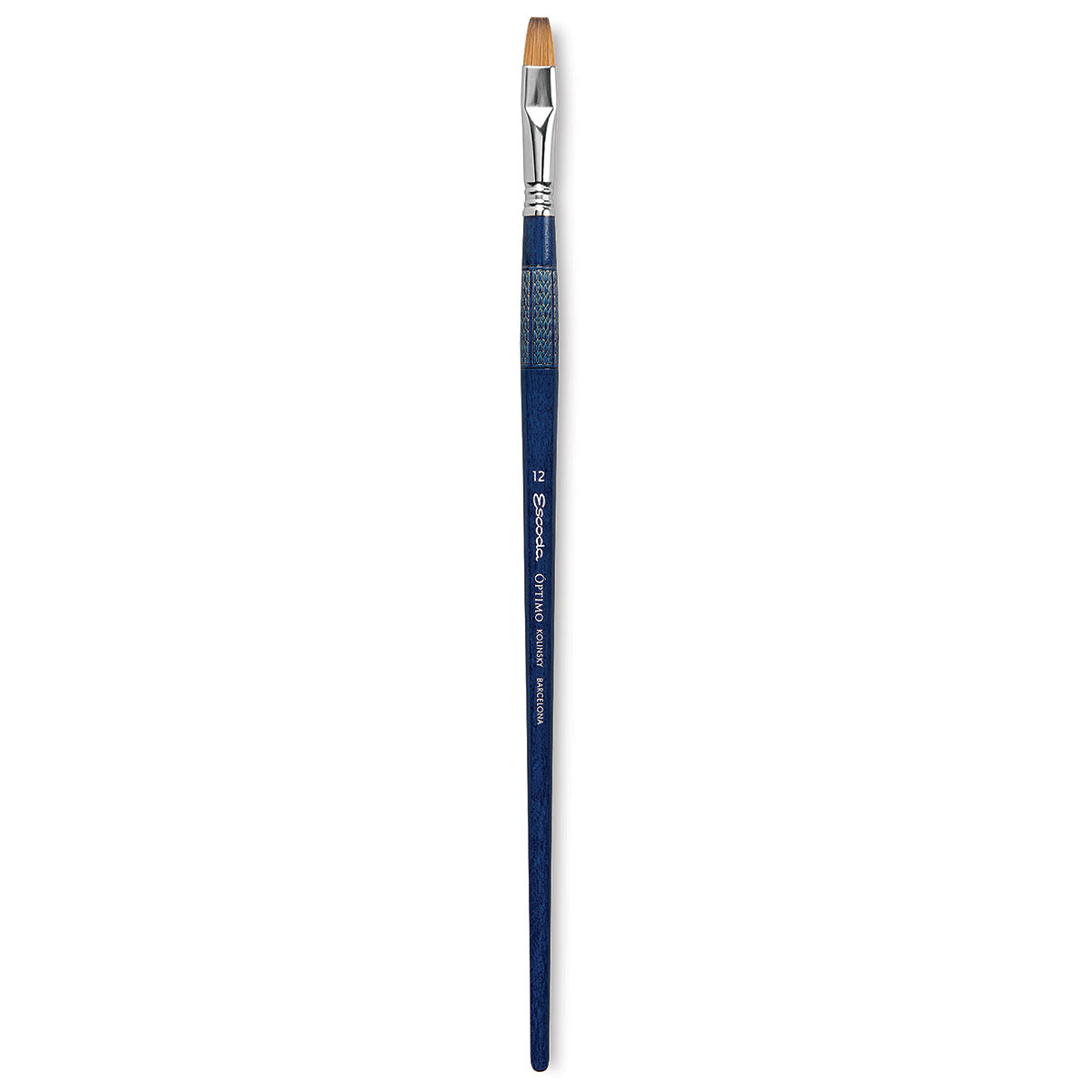 Escoda Optimo Kolinsky Sable Brush - Bright, Long Handle, Size 12