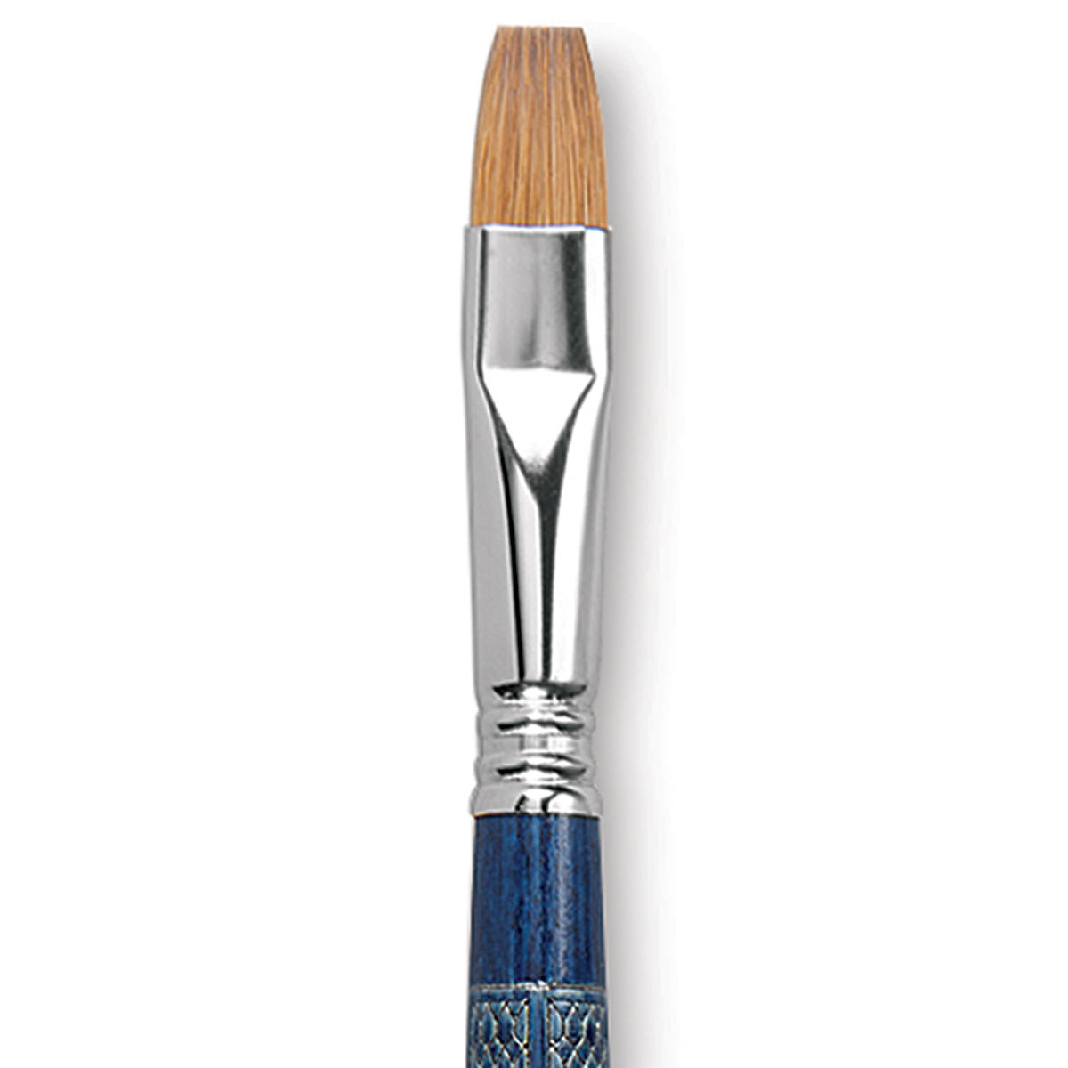 Escoda Optimo Kolinsky Sable Brush - Bright, Long Handle, Size 14 close up