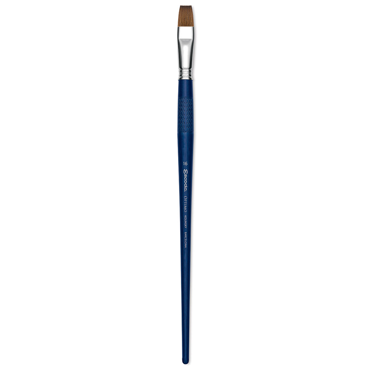 Escoda Optimo Kolinsky Sable Brush - Bright, Long Handle, Size 16