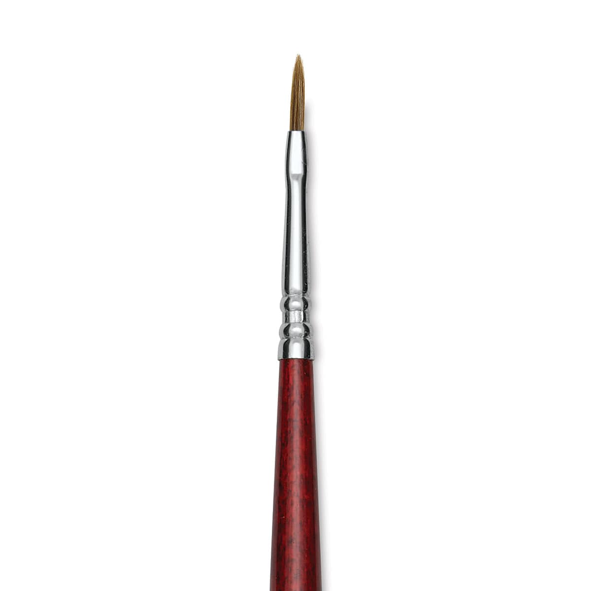 Escoda Bravo Light Ox Hair Brush - Long Filbert, Long Handle, Size 1 close up