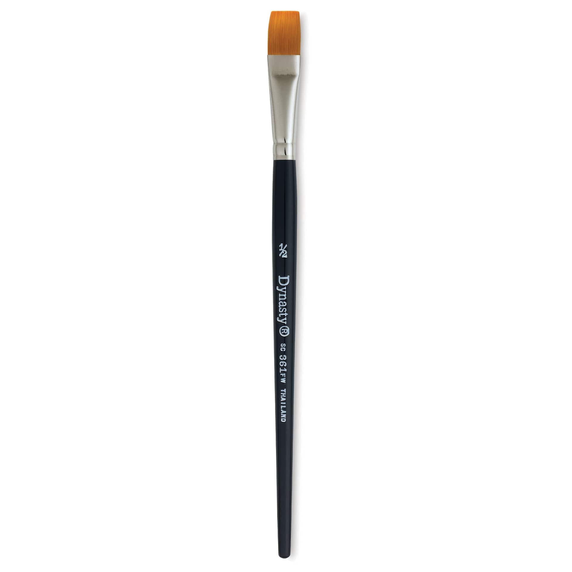 Dynasty Finest Golden Synthetic Brush - Flat Wash, Refill Brush, 1/2"