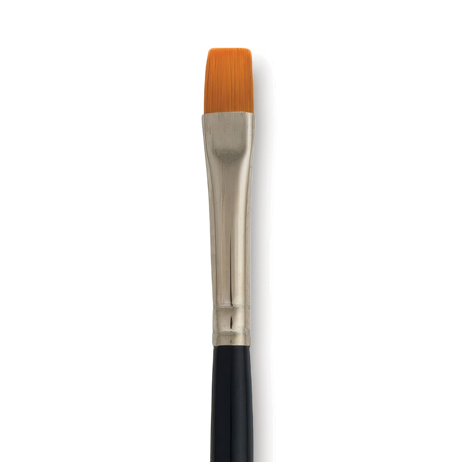 Dynasty Finest Golden Synthetic Brush - Flat Wash, Refill Brush, 1/4", close up
