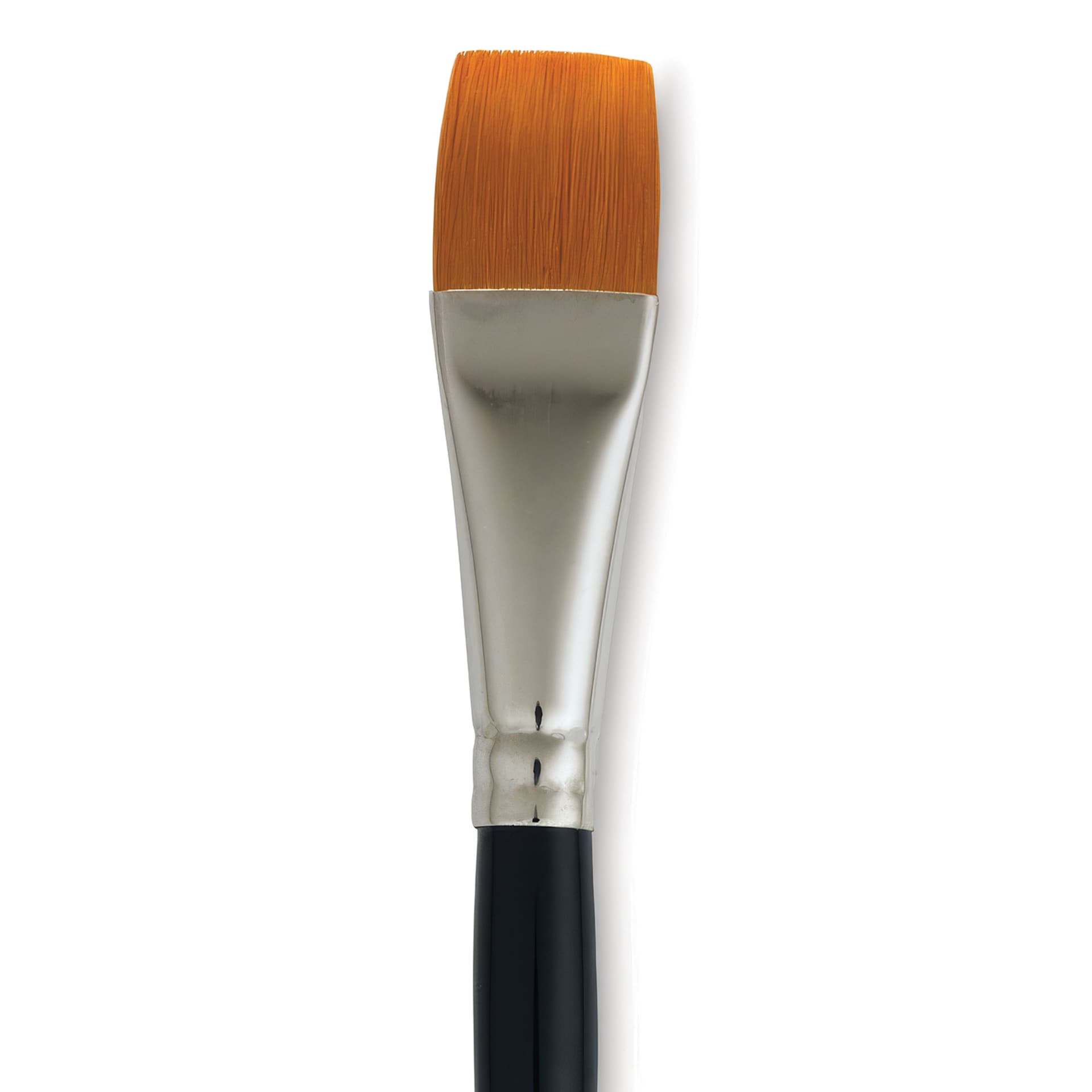 Dynasty Finest Golden Synthetic Brush - Flat Wash, Refill Brush, 3/4", close up