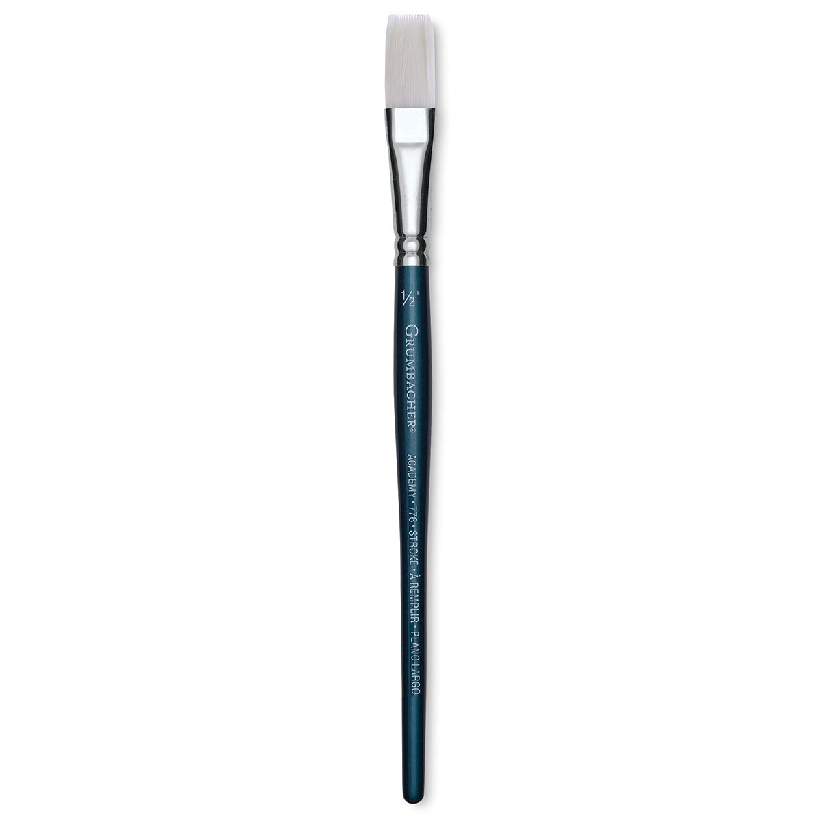 Grumbacher Academy Watercolor Brush - Stroke, Short Handle, Size 1/2"