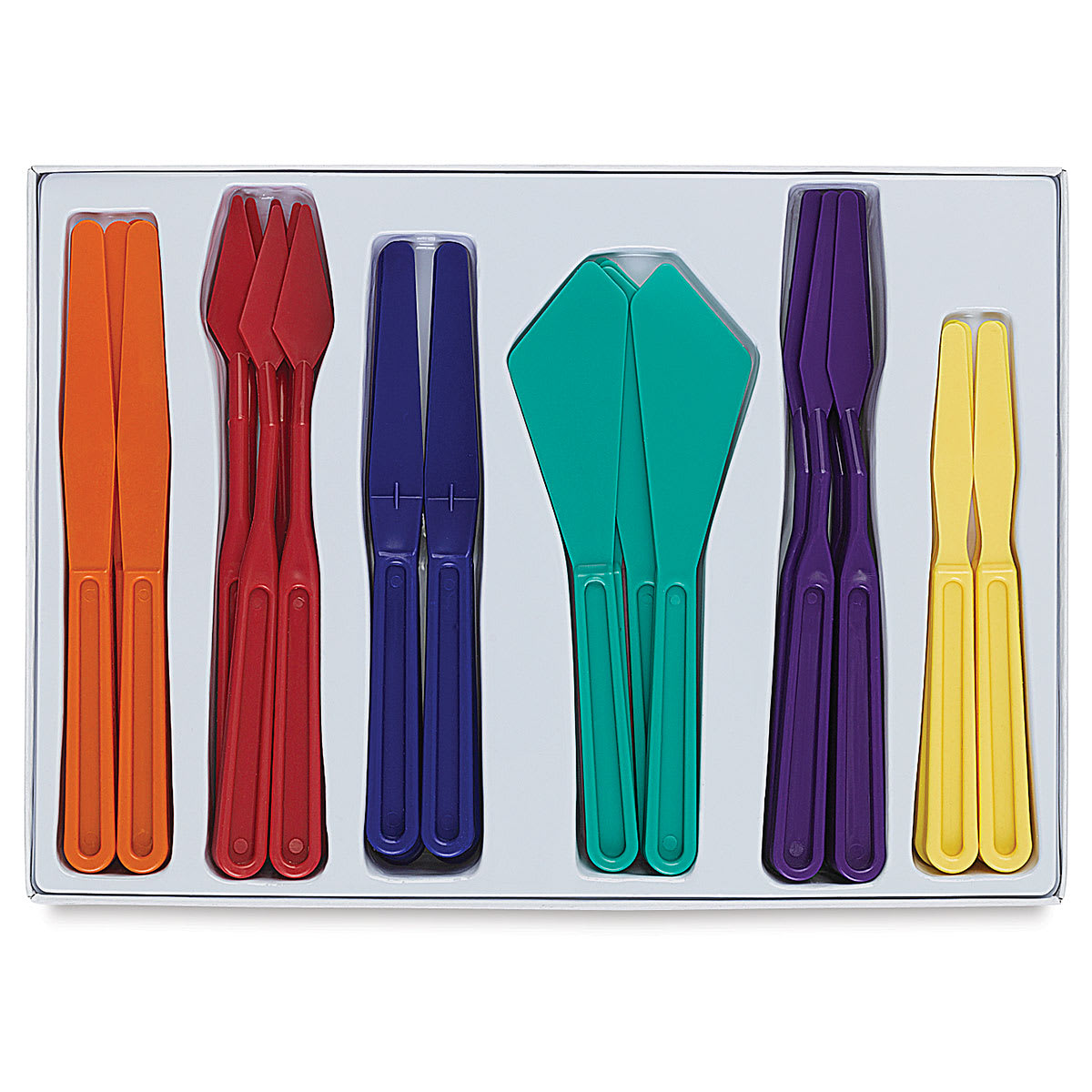 Royal & Langnickel Palette Knife Classroom Value Pack - Assorted knives in package storage tray