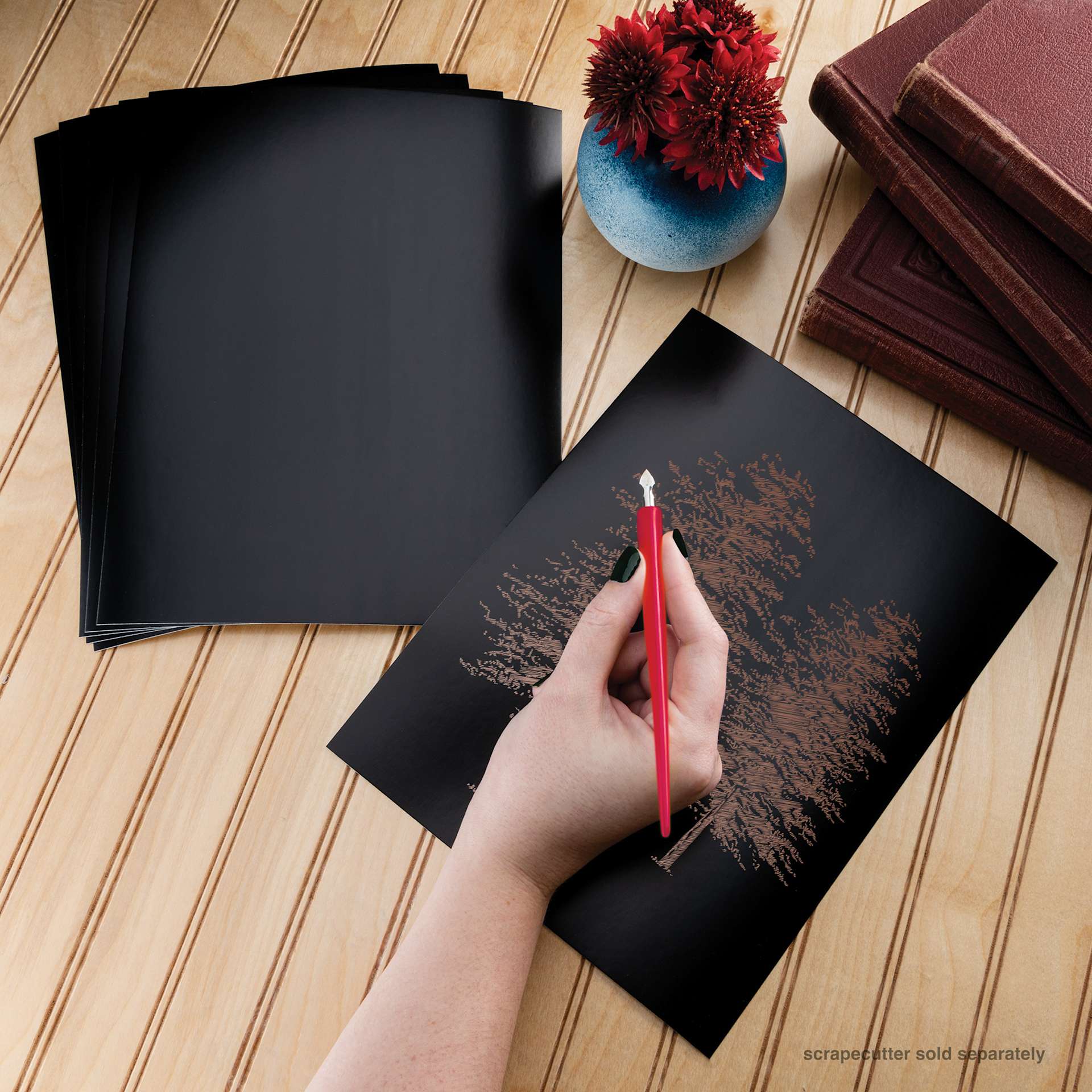 Royal & Langnickel Engraving Art Blank Board - Copper Foil, 8" x 10", Pkg of 6