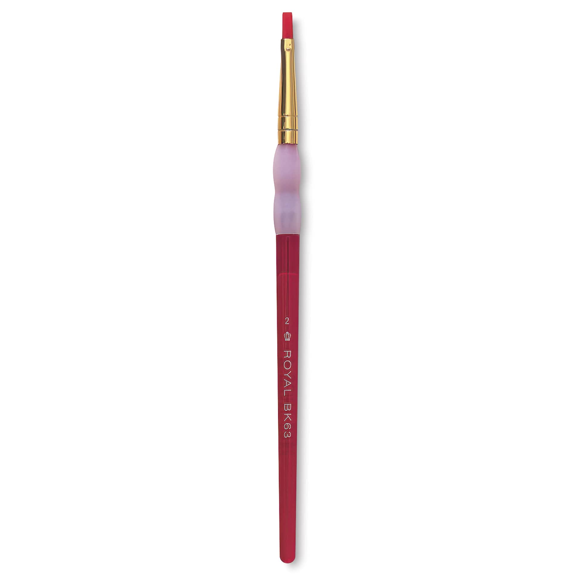 Royal & Langnickel Big Kids' Choice Lil' Grippers Brush - Series BK63 Shader, Size 2, Short Handle