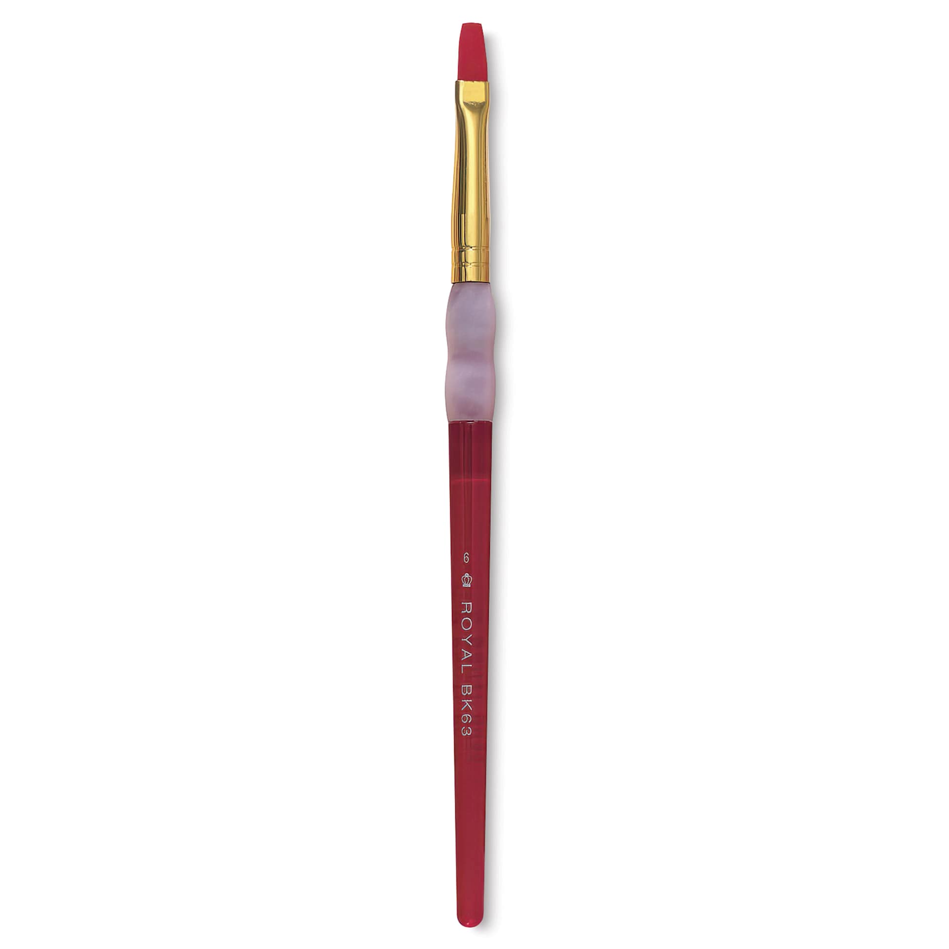 Royal & Langnickel Big Kids' Choice Lil' Grippers Brush - Series BK63 Shader, Size 6, Short Handle
