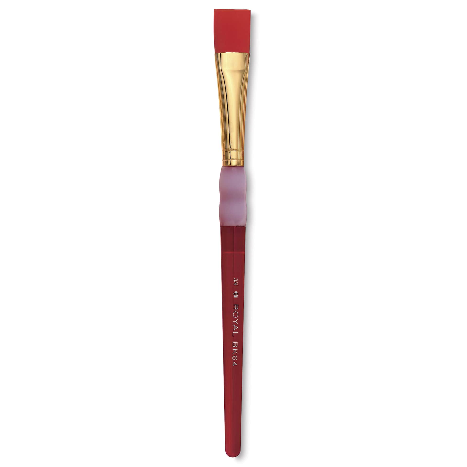 Royal & Langnickel Big Kids' Choice Lil' Grippers Brush - Series BK63 Shader, Size 3/4", Short Handle