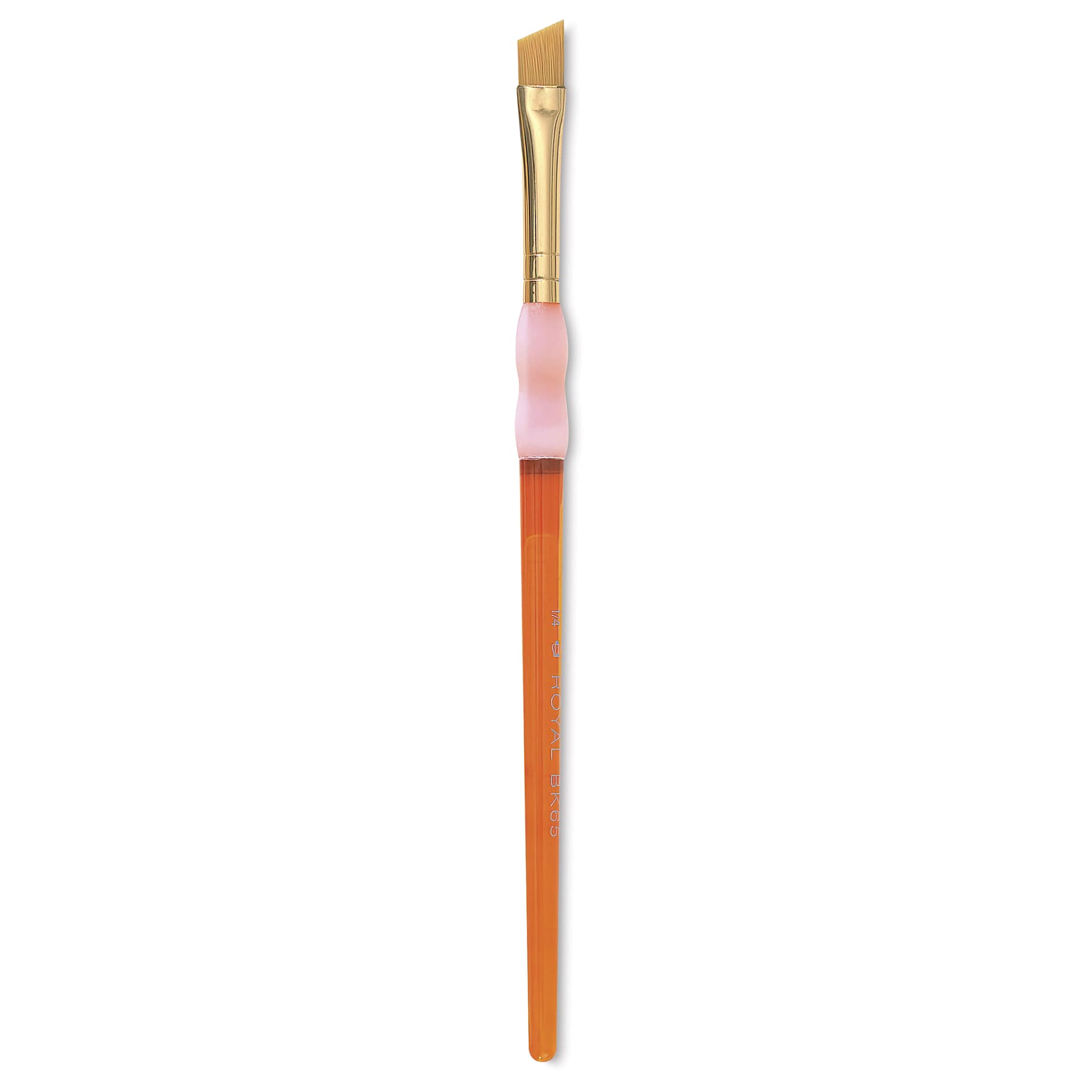 Royal & Langnickel Big Kids' Choice Lil' Grippers Brush - Series BK65 Angular, Size 1/4", Short Handle